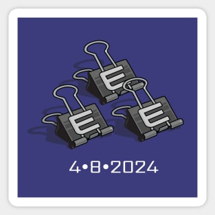 Solar E-Clips April-8-2024 Sticker